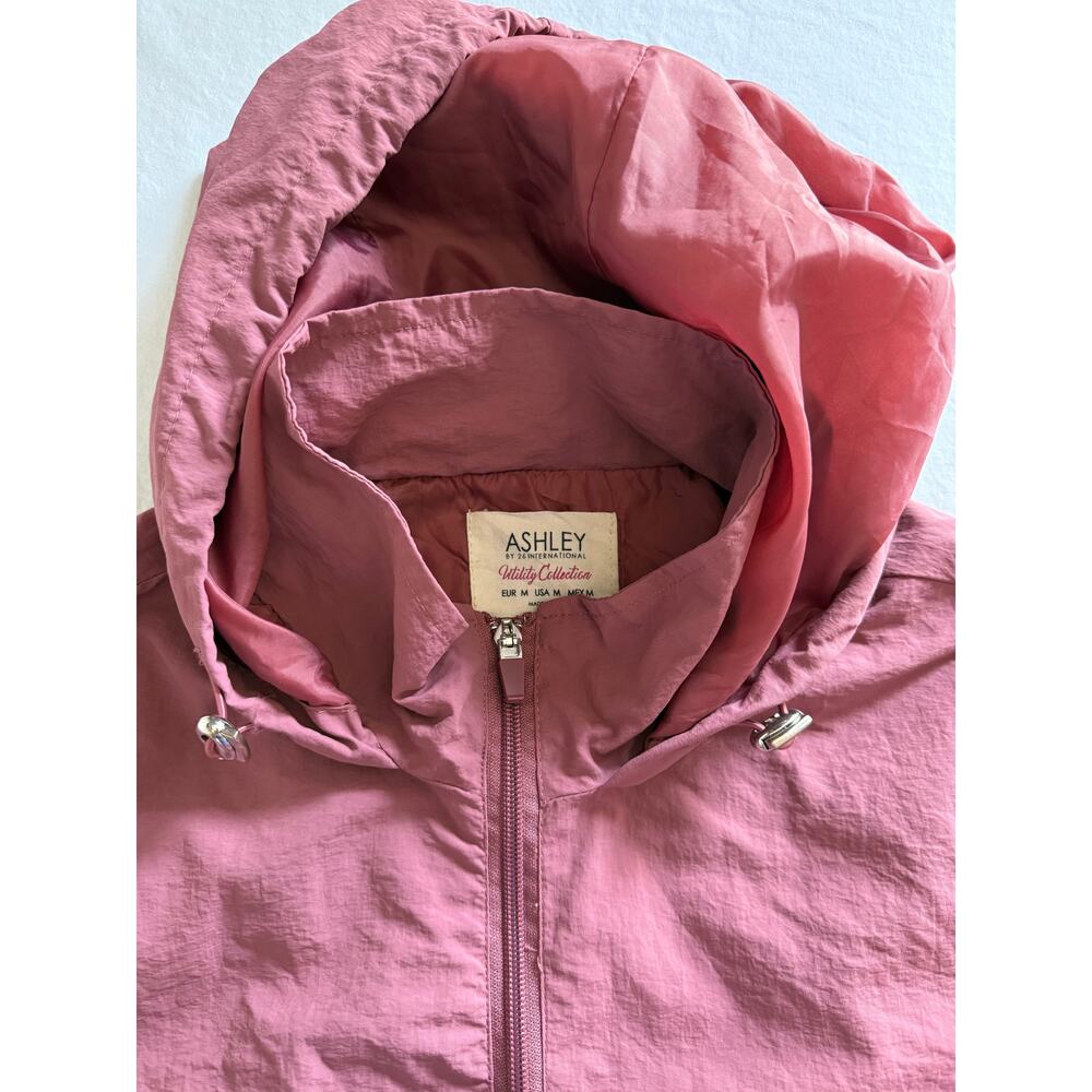 Ashley by 26 International Utility Collection Jacket Size MED Mauve White Gray - Picture 6 of 11